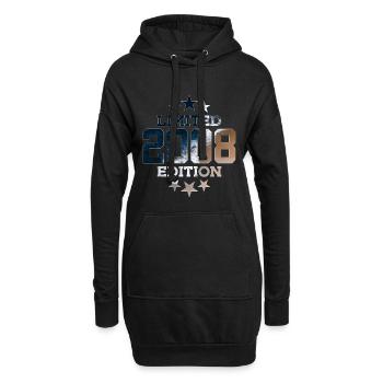 ÉDITION LIMITÉE 2008 18E ANNIVERSAIRE - Sweat-shirt à capuche long Femme - noir - Devant