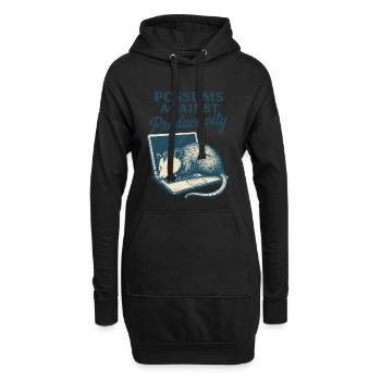 Opossums contre la productivité T-shirt mème drôle - Sweat-shirt à capuche long Femme - noir - Devant