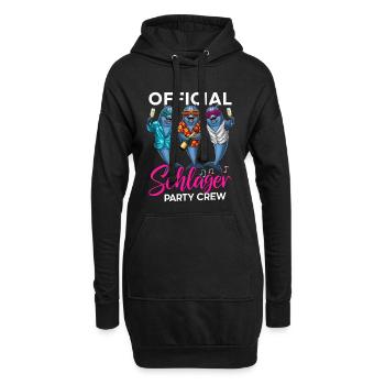 Official Schlager Party Crew - Hoodie-Kleid - Schwarz - Vorne