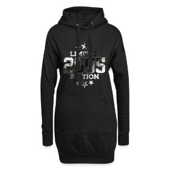 ÉDITION LIMITÉE 21E ANNIVERSAIRE 2005 - Sweat-shirt à capuche long Femme - noir - Devant