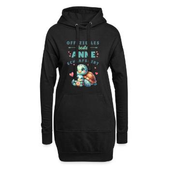 Best Anne - Tortue de mer mère et bébé - Sweat-shirt à capuche long Femme - noir - Devant