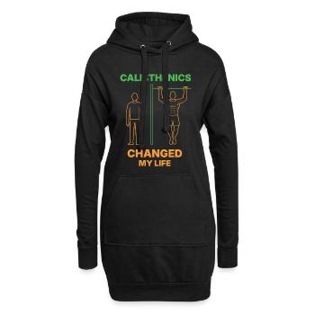 La gymnastique suédoise a changé ma vie Fitness Gym Workout - Sweat-shirt à capuche long Femme - noir - Devant