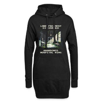 Lore gefunden: Verlassener Klinikflügel | Urban  - Hoodie-Kleid - Schwarz - Vorne