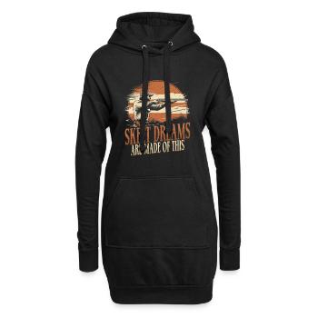 Tir au pigeon d’argile Skeet Dreams - Sweat-shirt à capuche long Femme - noir - Devant