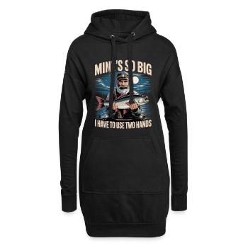 Mine's So Big – Lustiges Angler Shirt für Männer - Hoodie-Kleid - Schwarz - Vorne