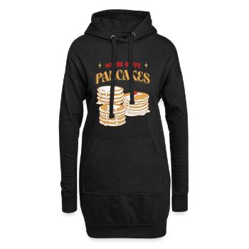 Butter Waffles Breakfast Fan Shirt - Sweat-shirt à capuche long Femme - noir - Devant