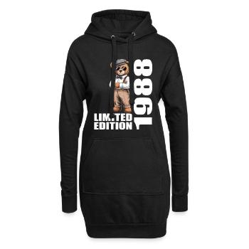 1988 Édition limitée Ours Anniversaire 1988 - Sweat-shirt à capuche long Femme - noir - Devant