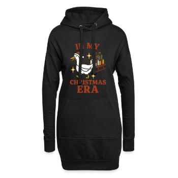 Weihnachtsgans in meiner Weihnachtsära Spaß - Hoodie-Kleid - Schwarz - Vorne