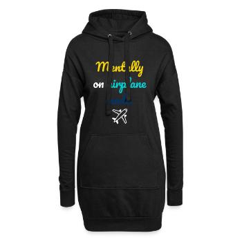 Mode de vol mental - Sweat-shirt à capuche long Femme - noir - Devant