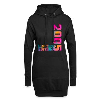 2005 Limited Edition Anniversaire Cadeau Original - Sweat-shirt à capuche long Femme - noir - Devant