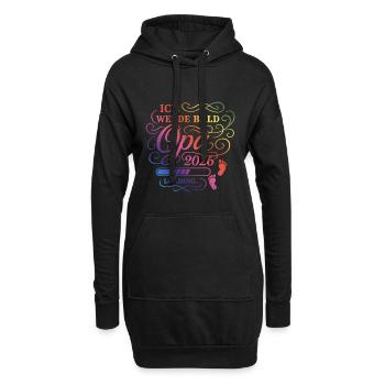 Ich werde bald Opa 2026 - Hoodie-Kleid - Schwarz - Vorne