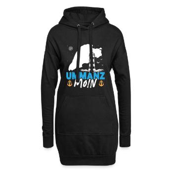 Ostsee Urlaub UMMANZ MOIN Lustiges - Hoodie-Kleid - Schwarz - Vorne