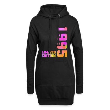 1995 Limited Edition Anniversaire Cadeau Original - Sweat-shirt à capuche long Femme - noir - Devant