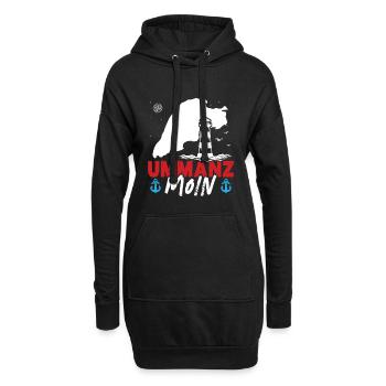 Ostsee Urlaub UMMANZ MOIN Lustiges - Hoodie-Kleid - Schwarz - Vorne