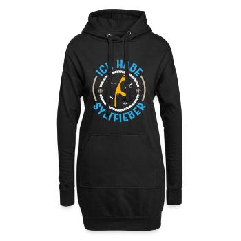 Nordsee Urlaub HABE SYLT FIEBER Lustiges - Hoodie-Kleid - Schwarz - Vorne