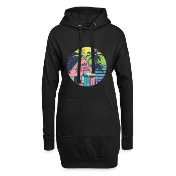 Menschlichkeit Equality - Hoodie-Kleid - Schwarz - Vorne