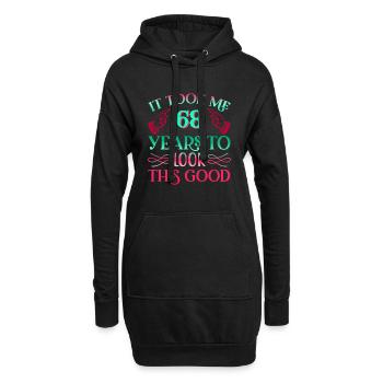 It took 68 years to look so good - Hoodie Dress - black - Front