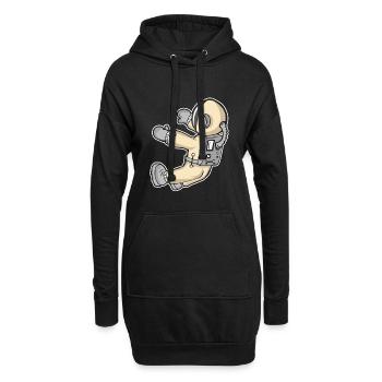 SPACE - Hoodie-Kleid - Schwarz - Vorne