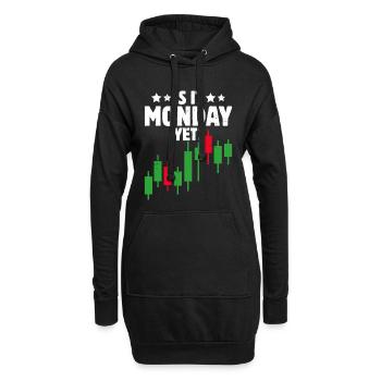 Aktien Börse Handeln Crypto Aktienmarkt Trader - Hoodie-Kleid - Schwarz - Vorne
