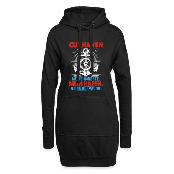 Nordsee CUXHAVEN MEINE NORDSEE MEIN HAFEN Cuxhaven - Hoodie-Kleid - Schwarz - Vorne