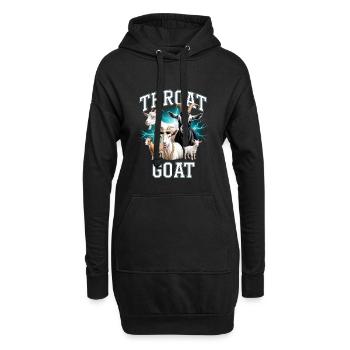 Throat Goat Meme Y2K Bootleg Unwearable - Hoodie-Kleid - Schwarz - Vorne