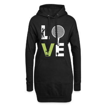 Golf - Hoodie-Kleid - Schwarz - Vorne