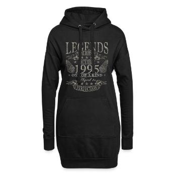 30e anniversaire décembre 1995 - Sweat-shirt à capuche long Femme - noir - Devant