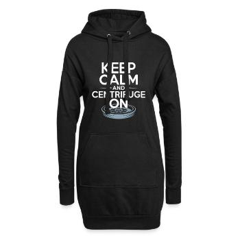 Technicien de laboratoire Keep Calm et Technologue médical - Sweat-shirt à capuche long Femme - noir - Devant