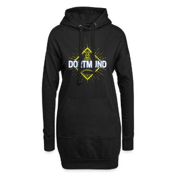 Dortmund Stadt Deutschland Zeche Vintage Souvenir - Hoodie-Kleid - Schwarz - Vorne