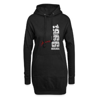 January-1966-Vintage-Born-Birthday-Retro - Hoodie Dress - black - Front