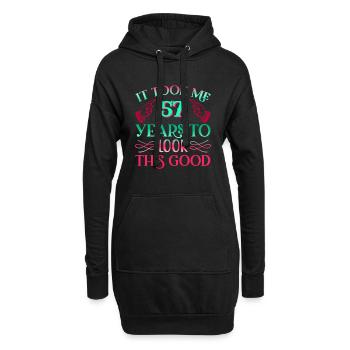 It took 57 years to look so good - Hoodie Dress - black - Front