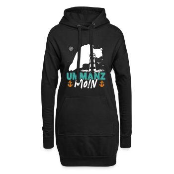 Ostsee Urlaub UMMANZ MOIN Lustiges - Hoodie-Kleid - Schwarz - Vorne