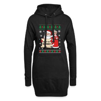 Liste des Vilains Le Patriarcat - Sweat-shirt à capuche long Femme - noir - Devant