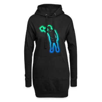 Joueur de cornhole Enfants Garçons Hommes Cornhole - Sweat-shirt à capuche long Femme - noir - Devant