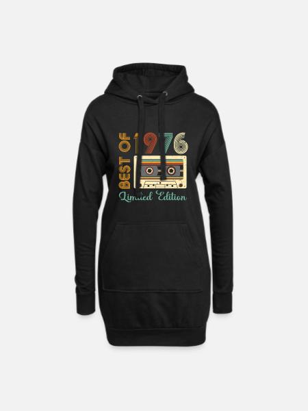 Best of 50 Years Limited Edition Vintage Geboren 1976 - Hoodie-Kleid - Schwarz