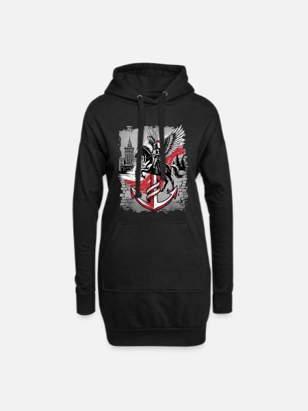 Hussar Warsaw PW Street Art Tee - Hoodie Dress - black
