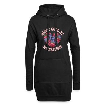 Nutritionniste Berry Good At Nutrition Diététicien - Sweat-shirt à capuche long Femme - noir - Devant