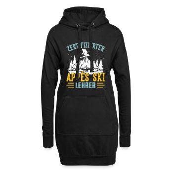 Skiing CERTIFIED APRÈS-SKI INSTRUCTOR Lustig - Hoodie Dress - black - Front