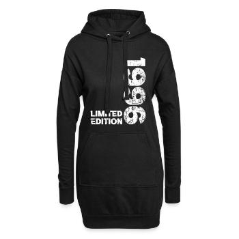 Geburtstagsgeschenk 1996 Geburtstag 1996 - Hoodie-Kleid - Schwarz - Vorne
