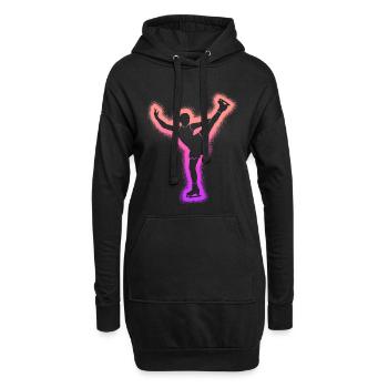 Patineuse artistique Fille patineuse artistique Patinage artistique - Sweat-shirt à capuche long Femme - noir - Devant