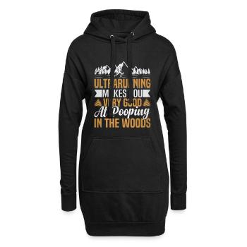 Ultramarathonläufer 100 Meilen Ultramarathon - Hoodie-Kleid - Schwarz - Vorne