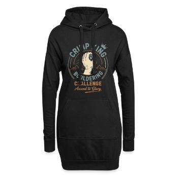 Crimp King Bouldering Challenge Ascend to Glory - Hoodie Dress - black - Front