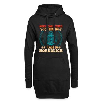 Nordsee Urlaub NUR KEINEN STRESS BIN IM URLAUB - Hoodie-Kleid - Schwarz - Vorne