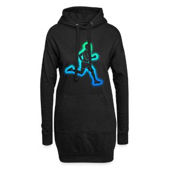Course à pied Coureur Hommes Enfants Garçons Coureurs - Sweat-shirt à capuche long Femme - noir - Devant