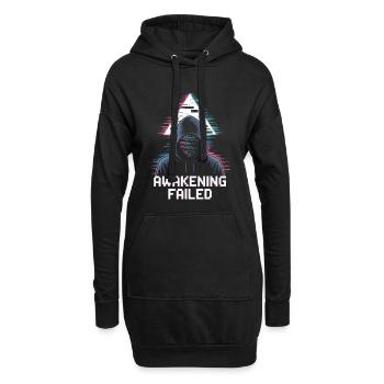 Awakening Failed – Neon Glitch Figur - Hoodie-Kleid - Schwarz - Vorne