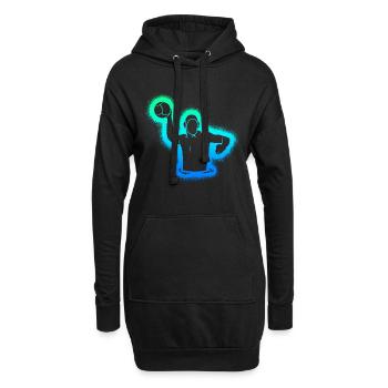 Wasserball Kinder Jungen Herren Wasserballer - Hoodie-Kleid - Schwarz - Vorne
