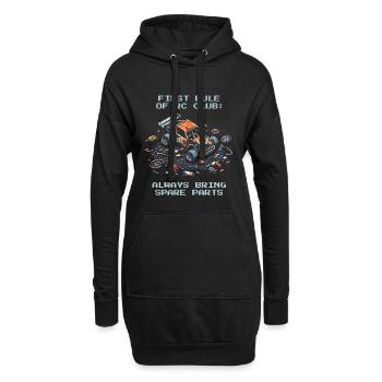 Première règle : Ayez des pièces détachées avec vous | Voitures RC - Sweat-shirt à capuche long Femme - noir - Devant