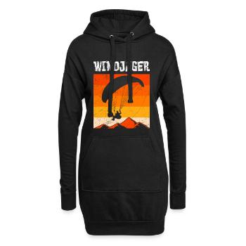 Paraglider WINDJÄGER Funny - Sweat-shirt à capuche long Femme - noir - Devant