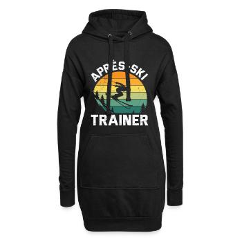 Skifahrer Lustig APRES-SKI TRAINER LUSTIG - Hoodie-Kleid - Schwarz - Vorne