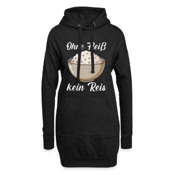 Kochen OHNE FLEISS KEIN REIS Kocher Lustiges - Hoodie-Kleid - Schwarz - Vorne